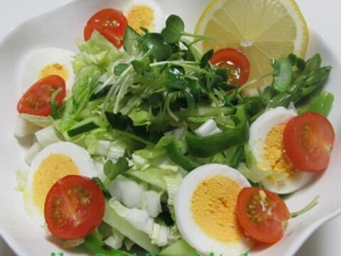 白菜＆グリーン野菜のサラダ